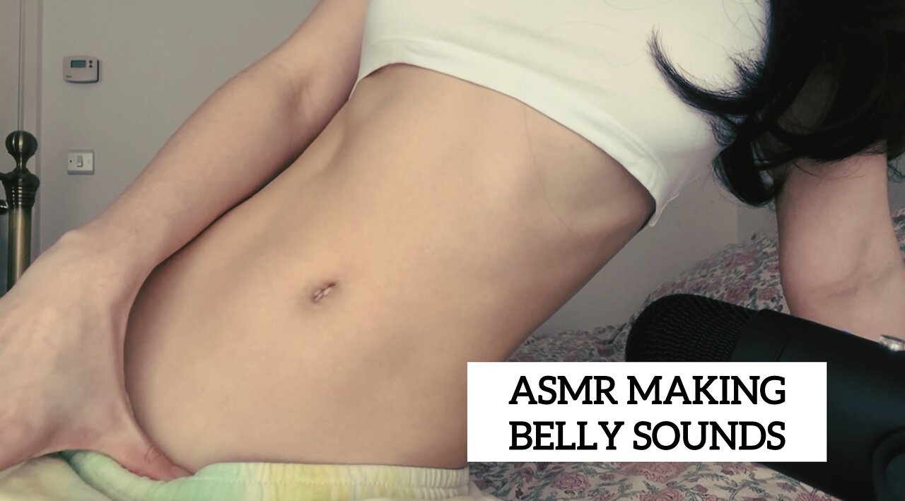 ASMR STOMACH NOISES AND DRINKING SOUNDS (belly noises, mouth noises, rubbing etc.)