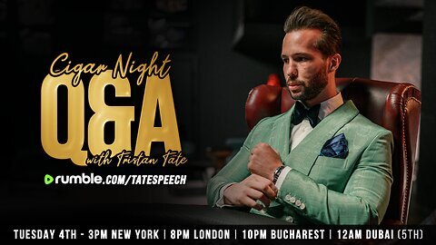 CIGAR NIGHT Q&A WITH TRISTAN TATE | EP.17