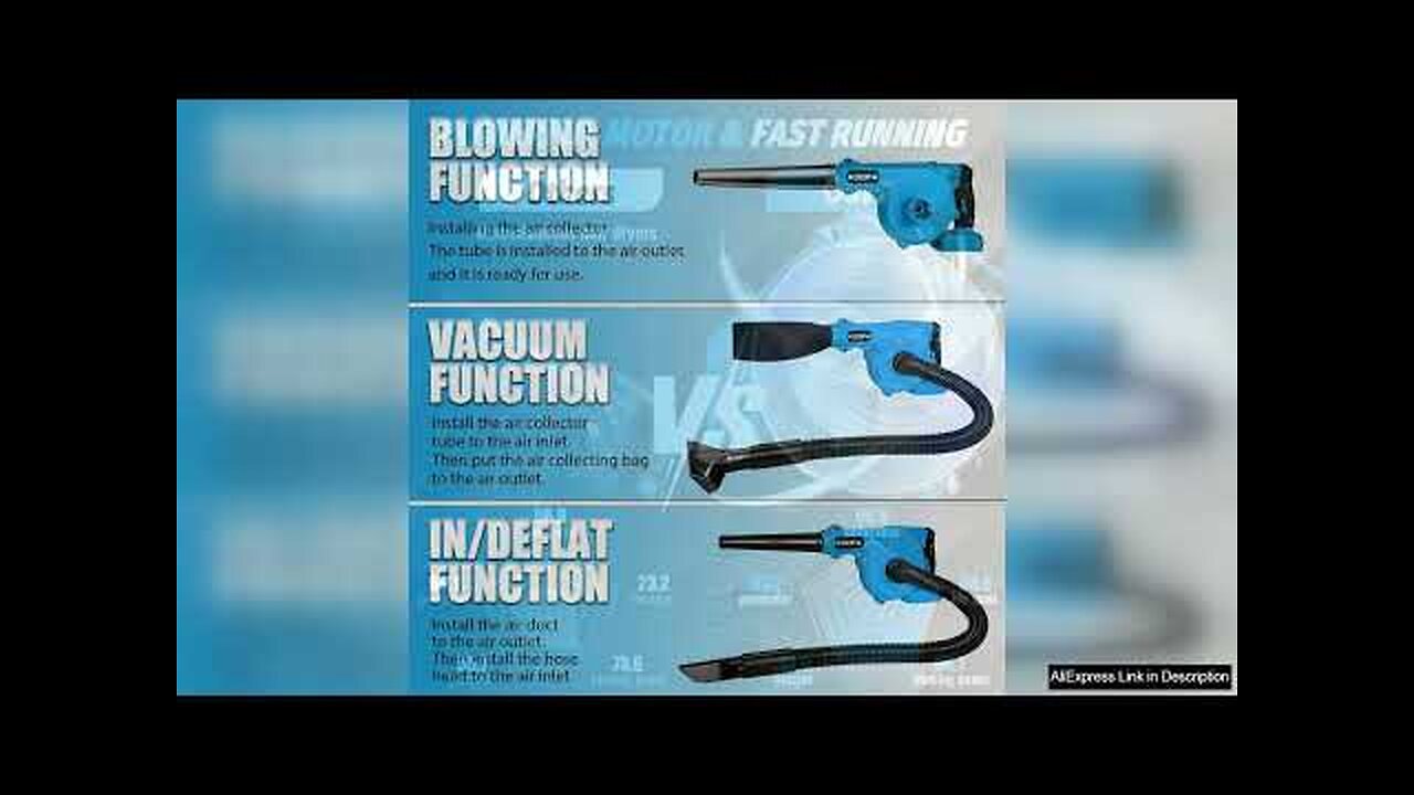 Koopa Tool Mini Cordless Leaf Blower for 18V Makita Battery Vacuum150CFM Review