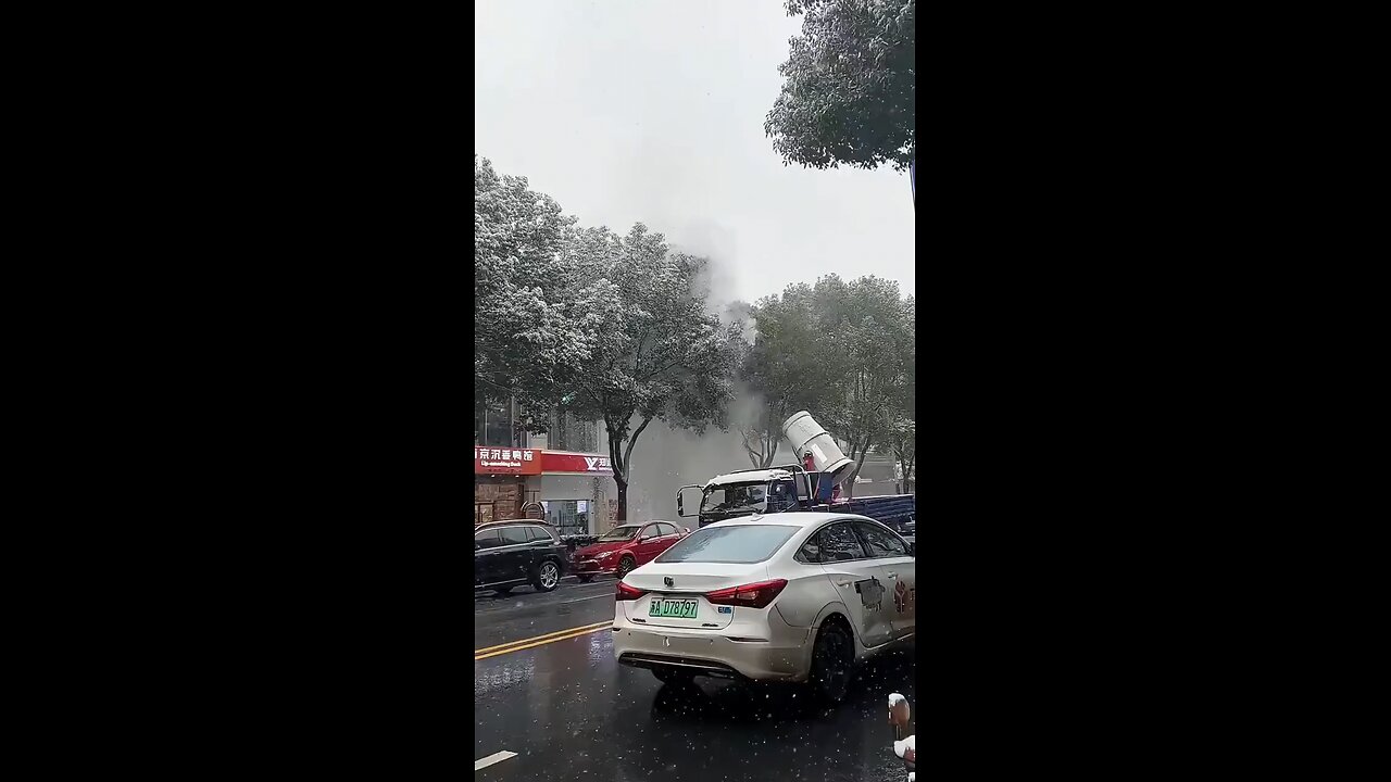 watch how snow is removed from trees