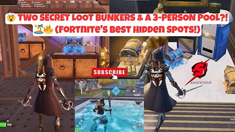 HERE'S LOCATION OF SECRET BUNKERS AND 3 PERSON POOL IN FORTNITE CHATPER 6 SEASON 2