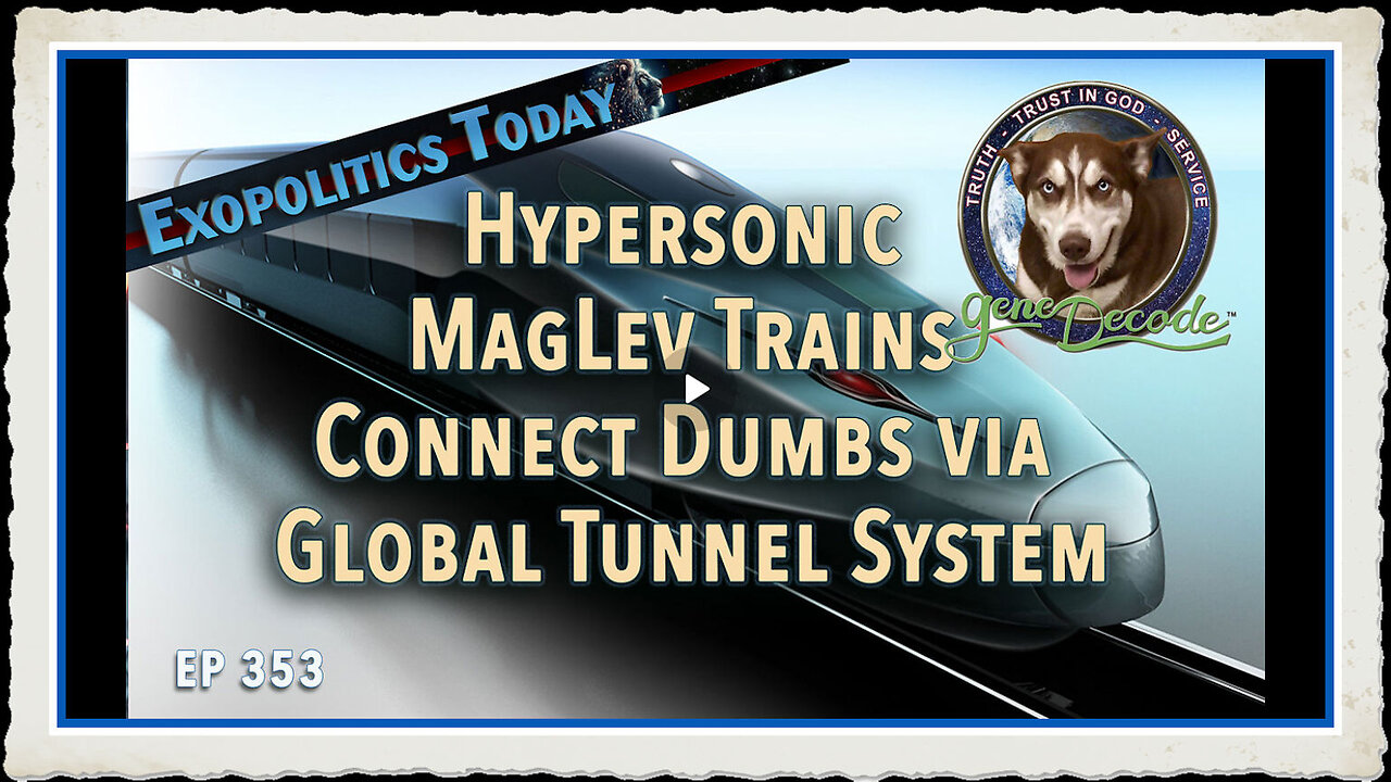 Hypersonic MagLev Trains Connect Dumbs via Global Tunnel System