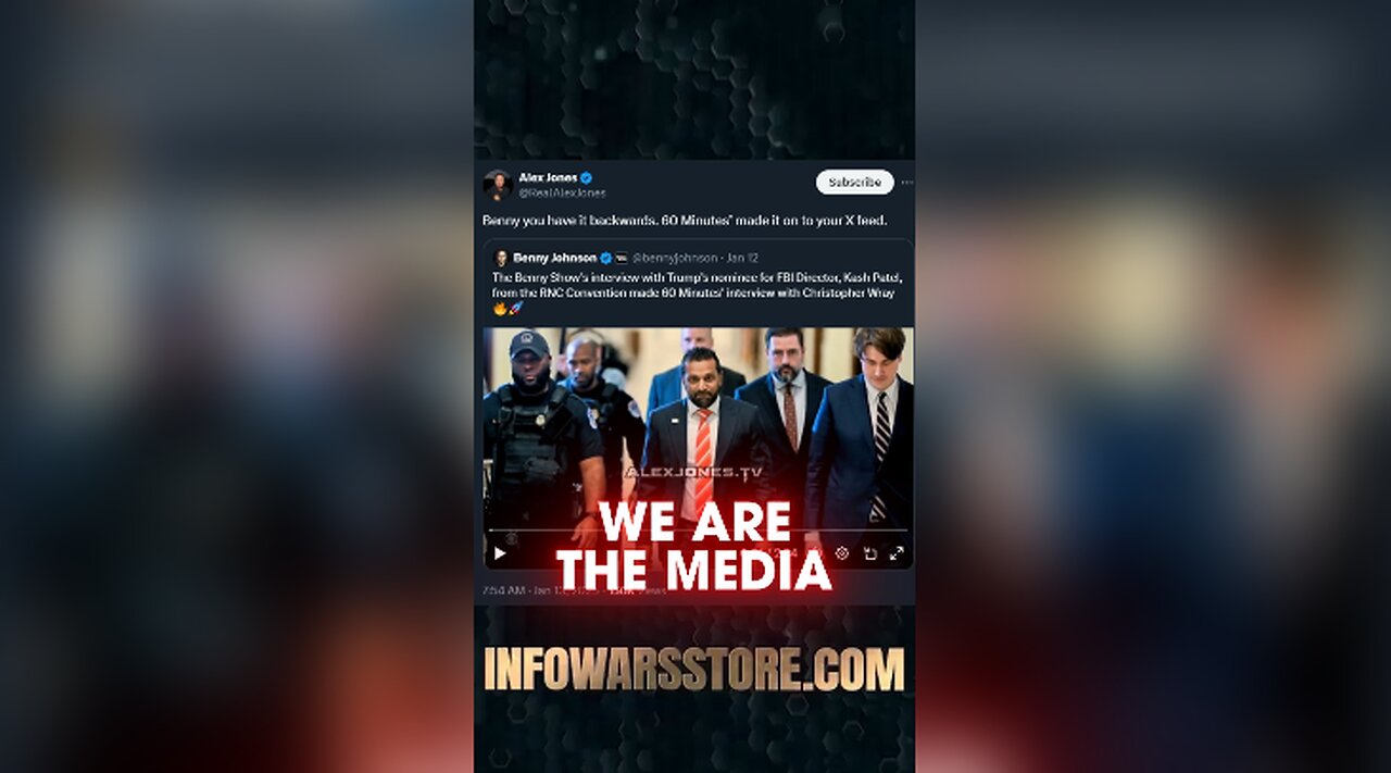 We Are The Media Now - Alex Jones on X