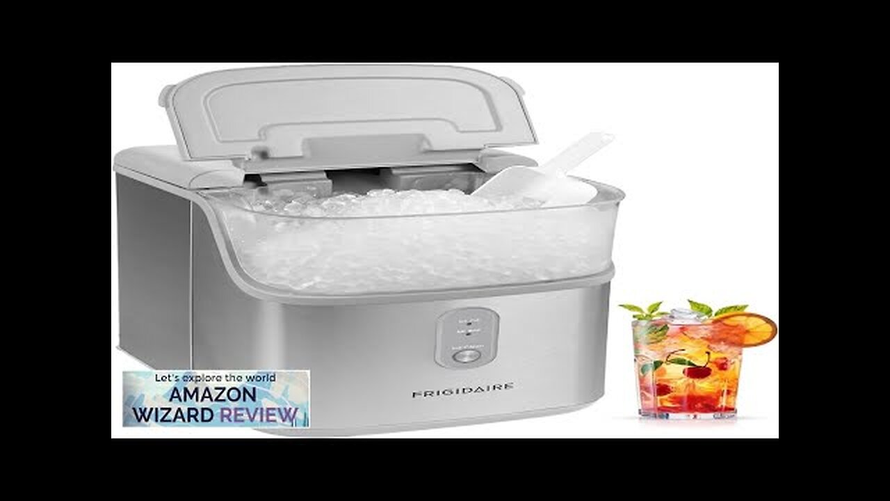 Frigidaire Countertop Crunchy Chewable Nugget Ice Maker Compact 33lbs per Day Metallic Review