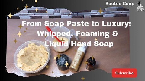 3 Products, 1 Soap Paste: Whipped Wash, Foaming Soap & Liquid Soap!