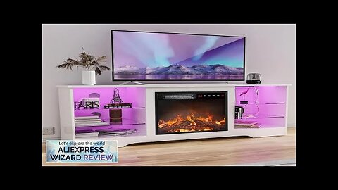 Fireplace TV Stand with 18''Fireplace Modern Entertainment Center for TVs Review