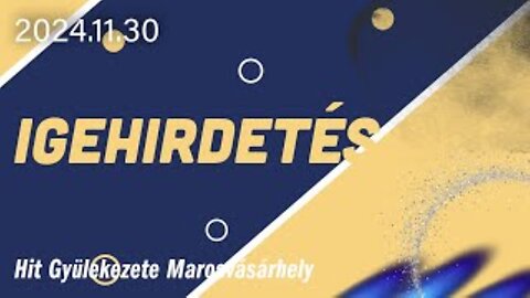 Igehirdetés | 2024.11.30