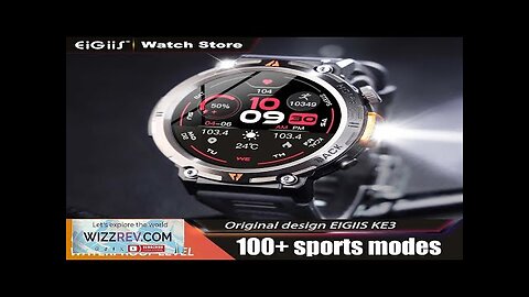 EIGIIS KE3 Smart Watch 3ATM Waterproof Original Design For Men Bluetooth Call Review