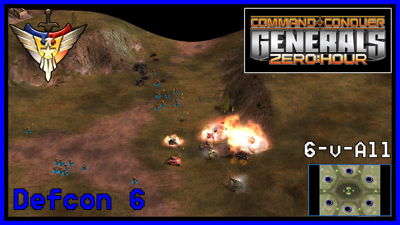 C&C Generals Zero Hour | Super Weapon General | 6-for-All | Defcon 6