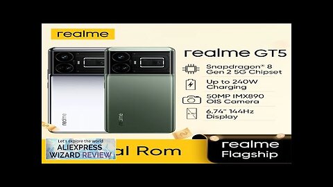 Unlocked Original Global ROM realme GT 5 5G Smartphone Snapdragon 8 Gen2 Review