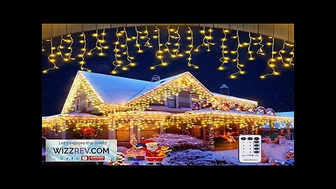 Christmas Decorations For Home Outdoor LED Curtain Icicle String Light Street Garland Review