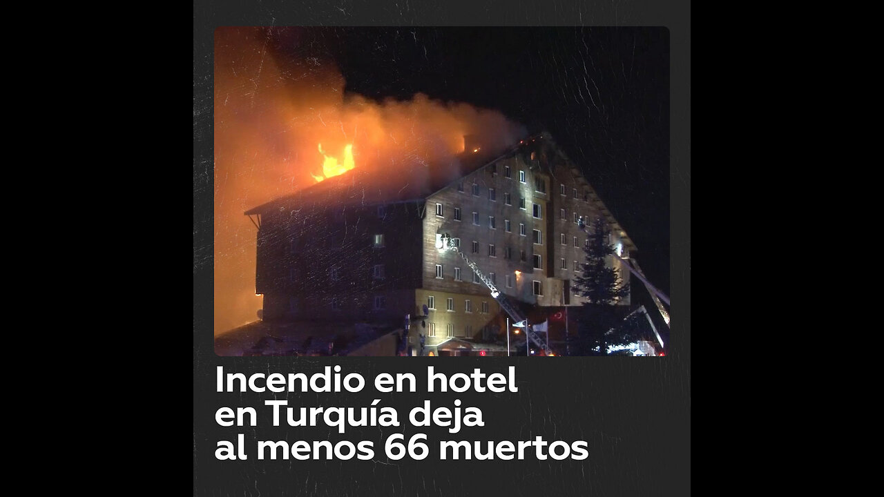 Incendio en estación de esquí en Turquía deja víctimas mortales