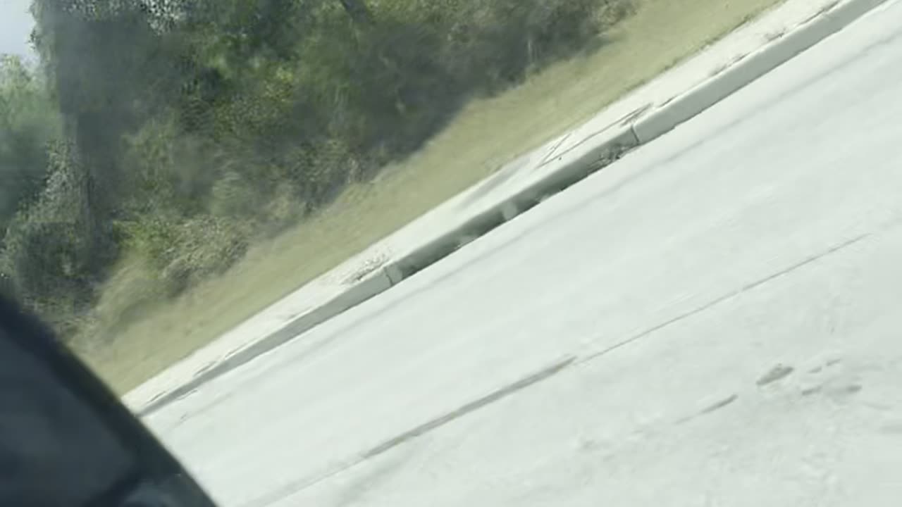 Racing a Tire on the Interstate