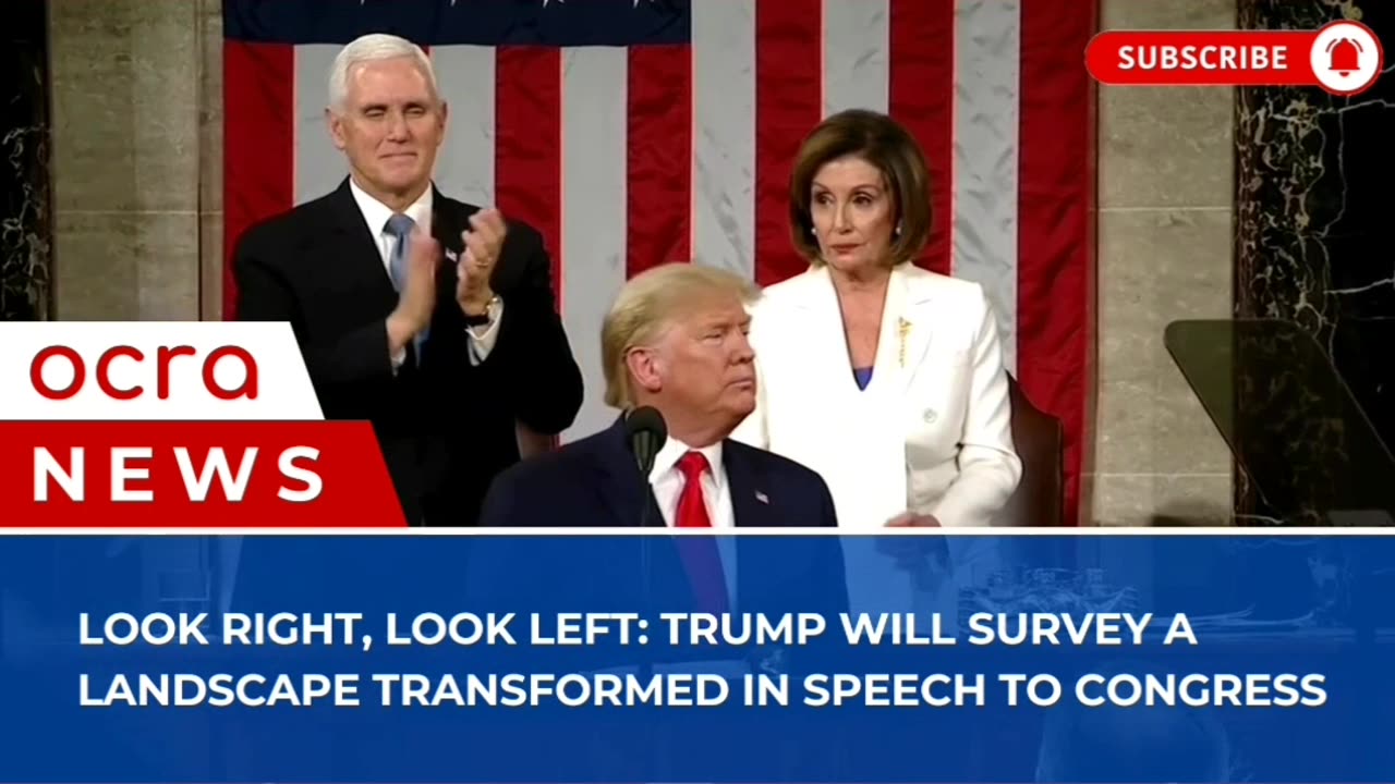 Look right, look left: Trump will survey a landscape transformed in speech to Congress