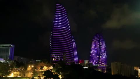 👄My first Vlog of 2025, Flame Towers in Baku, Azerbaijan