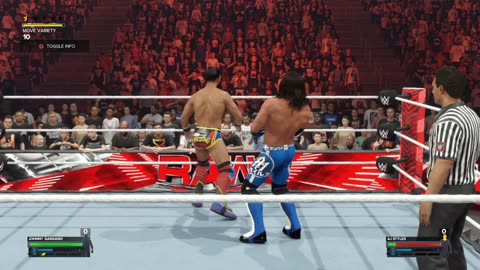 Johnny Gargano VS Scott AJ Styles at Raw Season 1 Episode 6