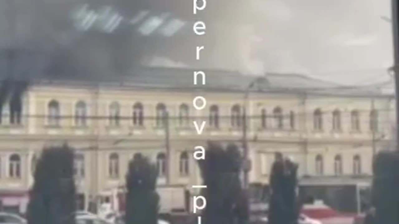 🔥👀 Tula (Russia), a military hospital is burning!