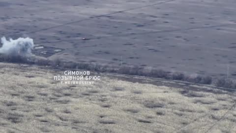 Unique aerial footage of the use of the TM-62 anti-tank mine on an a bunker