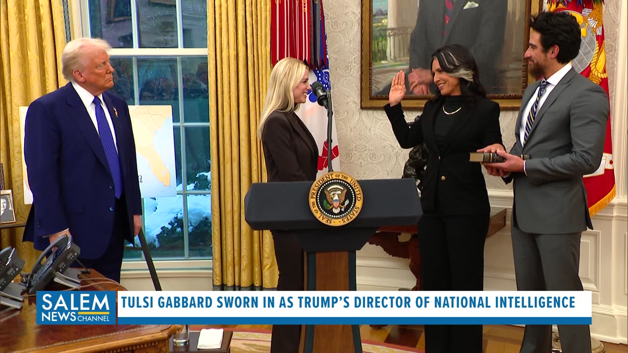 Tulsi Gabbard Sworn In As Trump’s Director Of National Intelligence