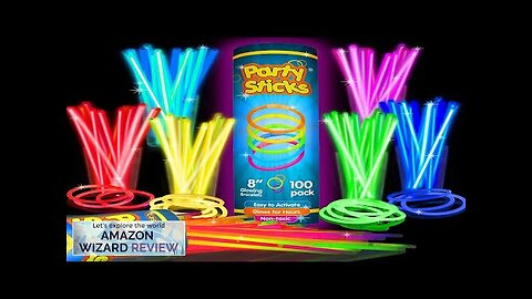 PartySticks Glow Sticks Party Supplies Glow in The Dark Light Up Sticks Review