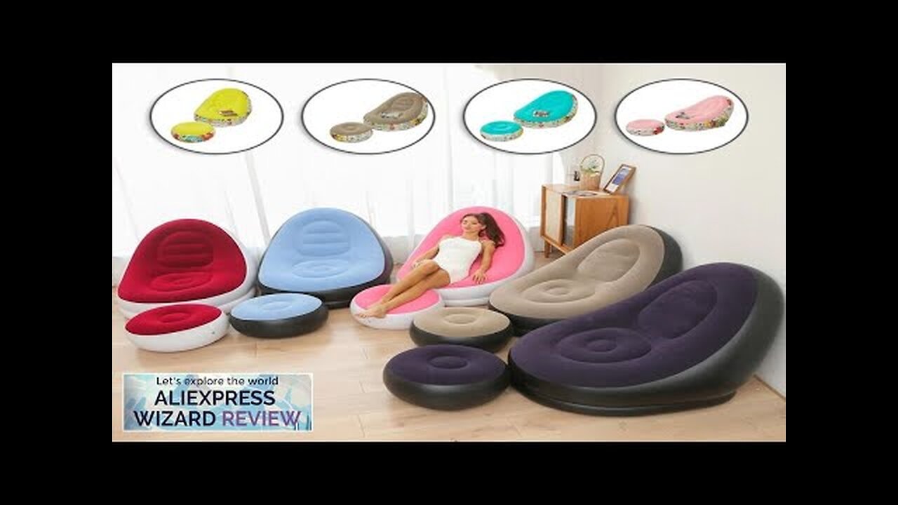 Lazy BeanBag Sofas Cover Chair No Filler Lounger Seat Bean Bag Pouf Review