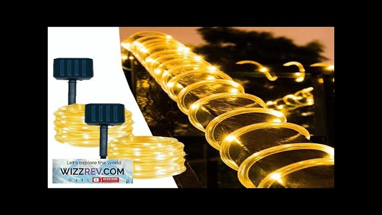 Solar String Lights Tube Rope Lights Christmas Lights Fairy Light Xmas Garden Review