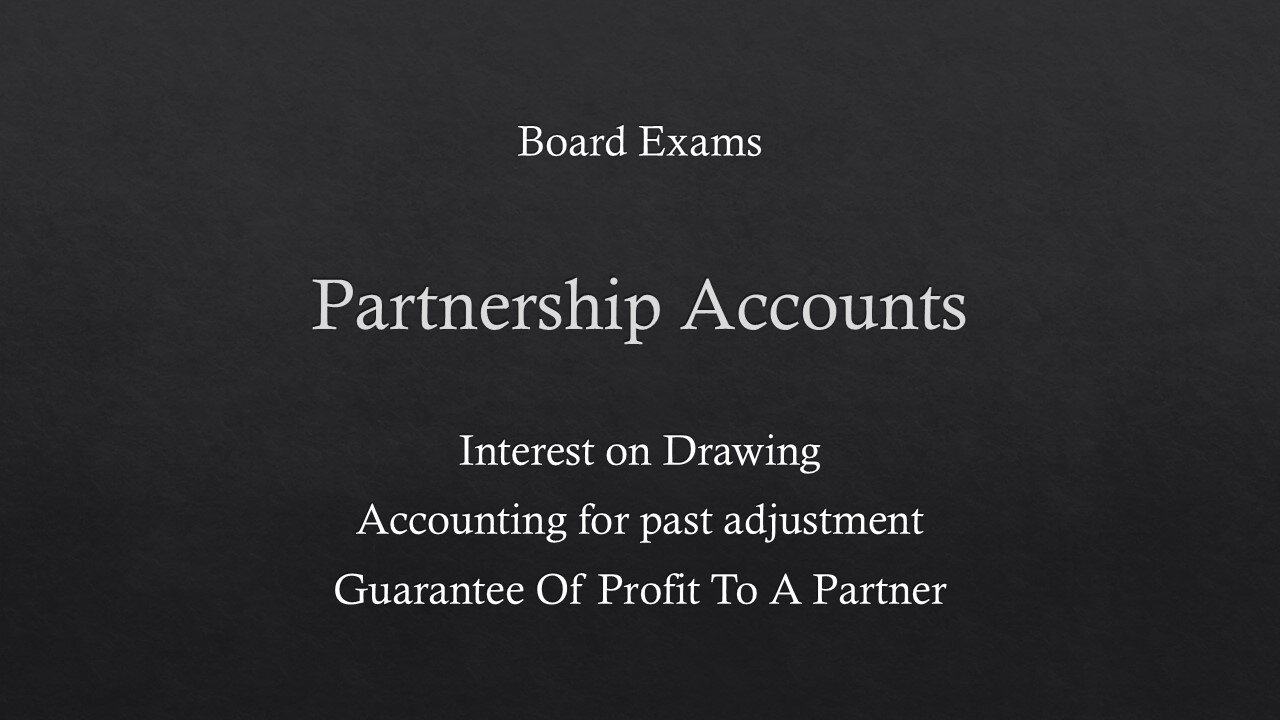 Class 12 | partnership accounts | fundamentals of partnership