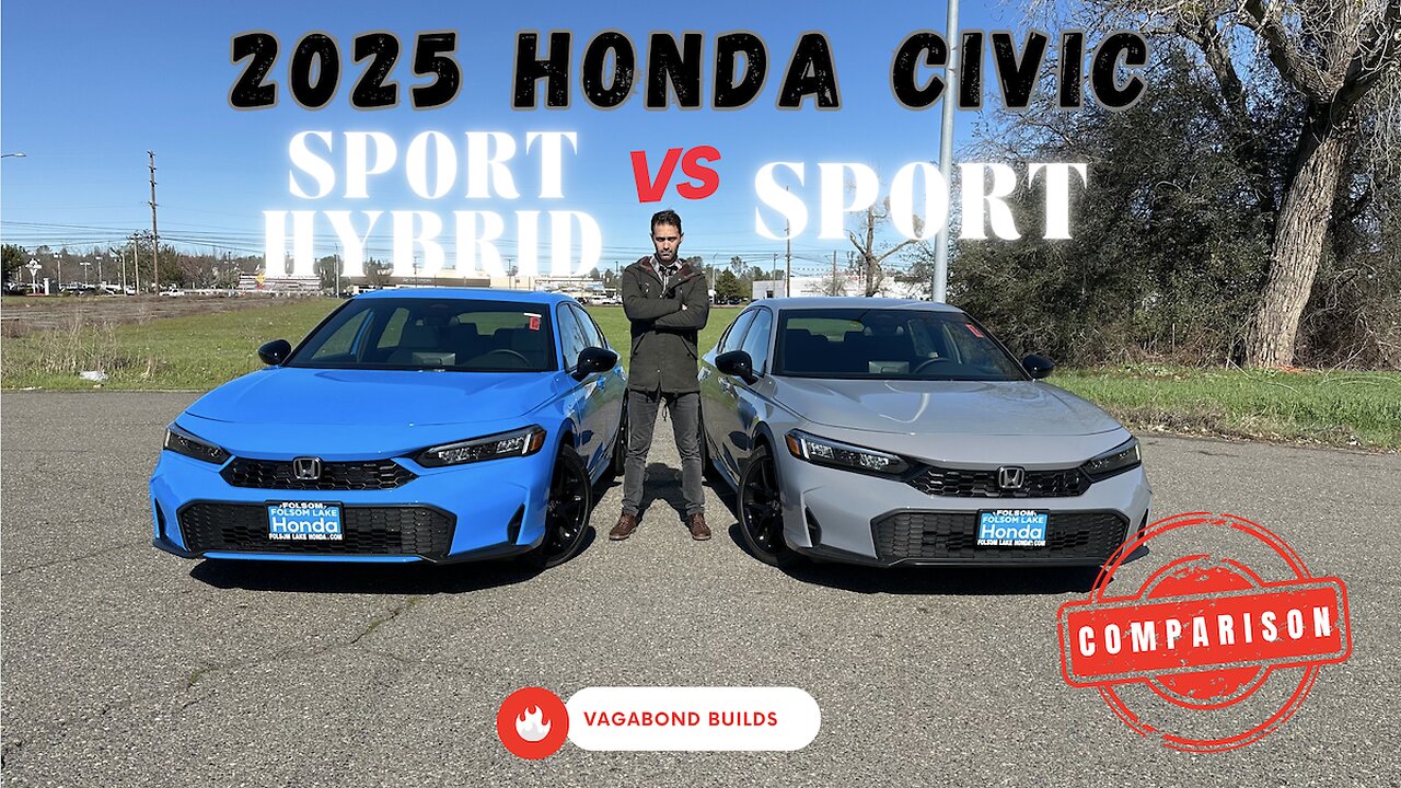 2025 Honda CIVIC Sport HYBRID vs Sport. Direct differences!