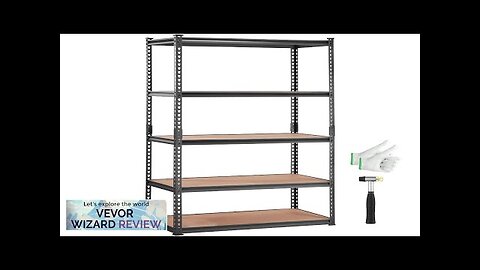 VEVOR Storage Shelving Unit 5-Tier Adjustable 2000 lbs Capacity Heavy Duty Garage Review