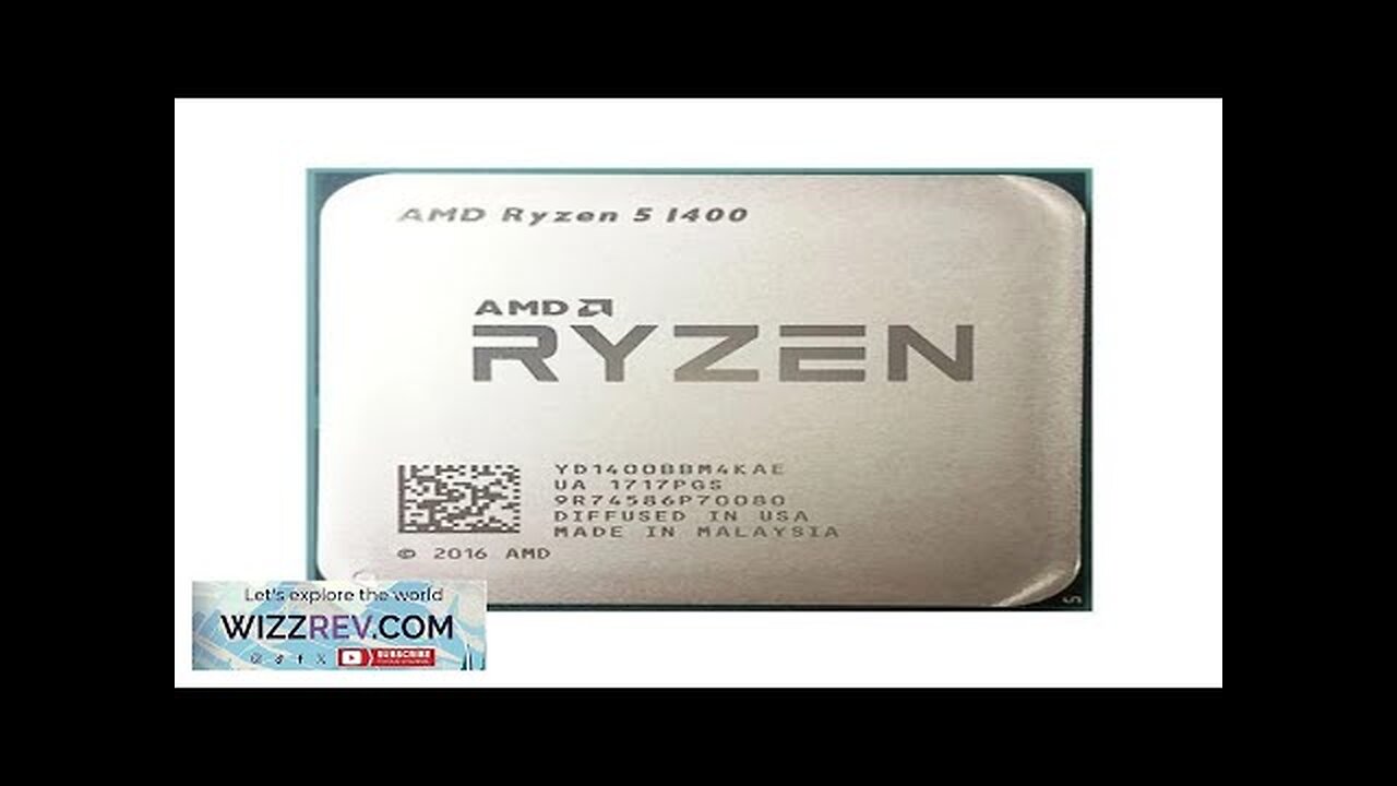 AMD Ryzen 5 1400 R5 1400 3.2 GHz Quad-Core Eight-Thread CPU Processor Review