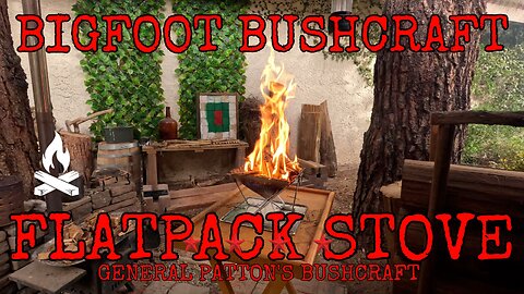 BIGFOOT BUSHCRAFT FLATPACK STOVE - GEAR CLOSE UP