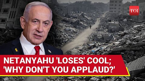 Frustrated Netanyahu Yells At Audience For Not Applauding His Speech _ Shock Moment