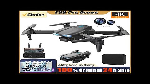 E99 Pro Drone Quadcopter Remote Control Handle Four Axis Aircraft HD 6K Review