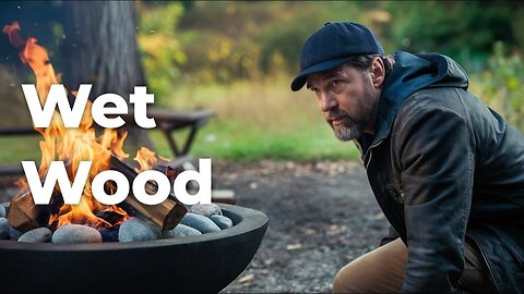 How To Start a Fire in Wet Woods With NO MATCHES!