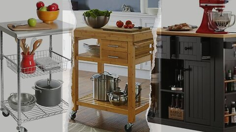 Top 10 Rolling Kitchen Carts: Space-Saving & Adjustable Options for Kitchens and Apartments.