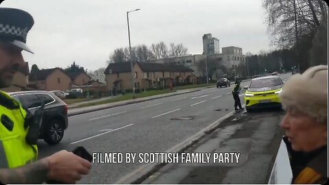 🏴󠁧󠁢󠁳󠁣󠁴󠁿 UK: A 74 year old woman was arrested for peacefully holding a sign on the street