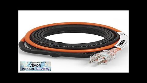 VEVOR Self-Regulating Pipe Heating Cable 18-feet 5W/ft Heat Tape for Pipes Freeze Review