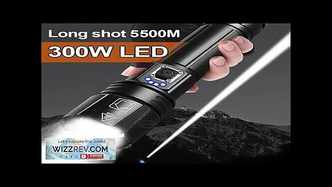 Most Powerful LED Flashlight USB Rechargeable Torch Light High Power Flashlight Tactical Review