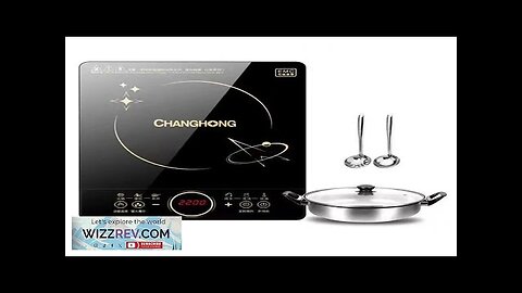 CHANGHONG 2200W Electric Induction Cooker Household Waterproof Small Hot Pot Heating Stove Review