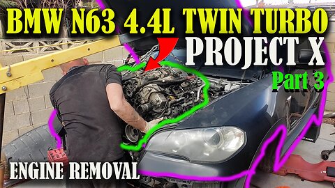 BMW N63 TWIN TURBO (PROJECT X) Part 3 (Engine Removal)