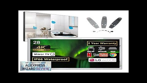 Soulaca 28 Inches 4K Mirror Bathroom TV webOS Television WiFi Bluetooth Built-in Review