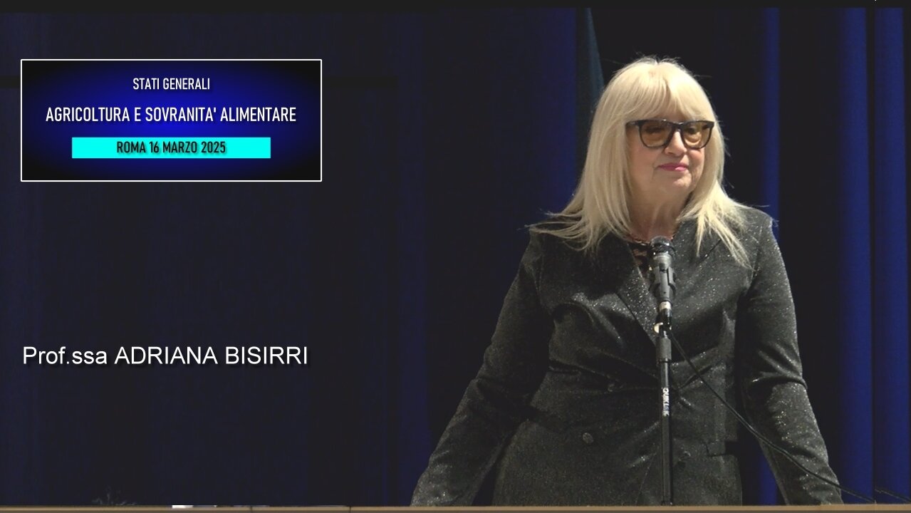 Conferenza Agricoltura e Sovranità alimentare: saluti di benvenuto della prof.ssa Adriana Bisirri