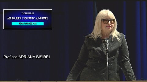 Conferenza Agricoltura e Sovranità alimentare: saluti di benvenuto della prof.ssa Adriana Bisirri