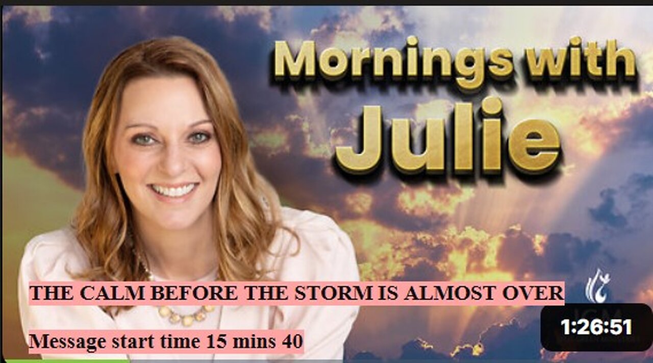 Julie Green subs THE CALM BEFORE THE STORM IS ALMOST OVER