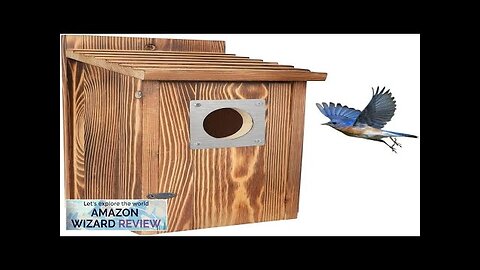 Bird Houses for Outside with Metal Predator Guard for Bluebird Wren Swallow Review