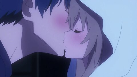 Toradora - Ryuuji and Taiga kiss