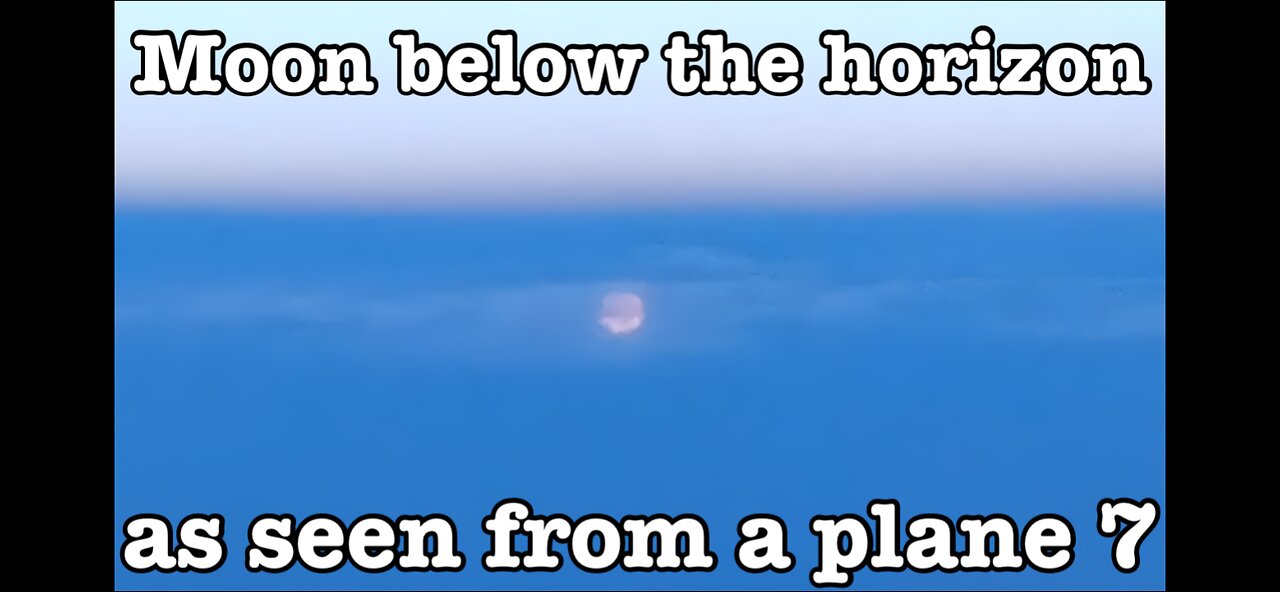 Moon below the horizon as seen from a plane 7