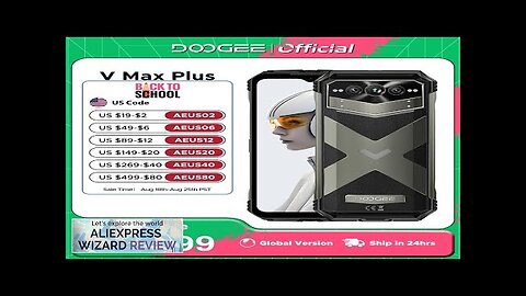 World Premiere DOOGEE V Max Plus Rugged Phone 22000mAh 36GB(16+20) 512GB 200MP Review