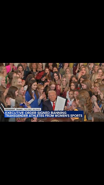 Trump signs Executive Order BANNING Transgender Athletes from Women's Sports 🚫⚧