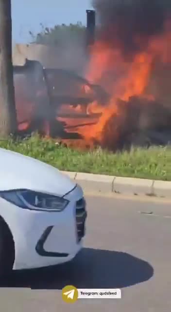 Car bomb aftermath - Israel